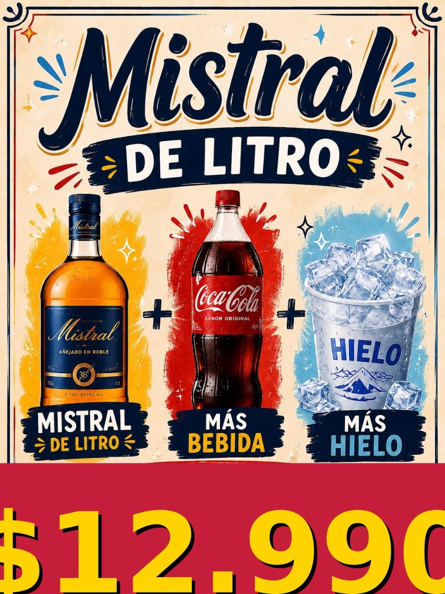 Promo Mistral 1 L + Bebida + Hielo